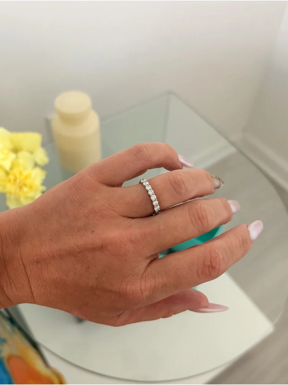 Tiffany & Co. Diamond Band with Signature Blue Box - Picture 2 of 6